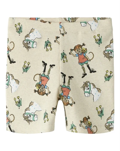 Name it - NMFMara Pippi Shorts Leggings - Peyote Melange